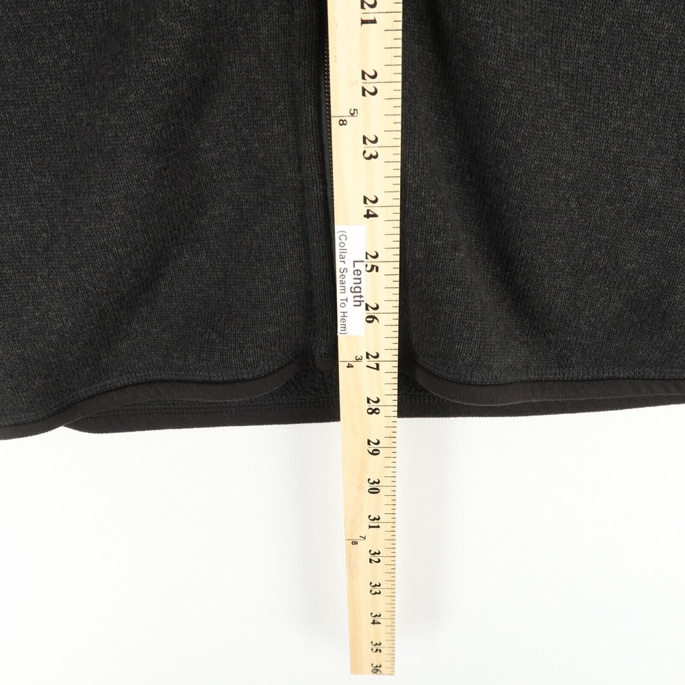 Patagonia Better Sweater Vest Mens XL Black Heather Full Zip Logo* - Picture 5 of 8